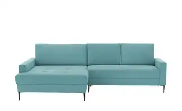 smart Ecksofa Candice links Petrol Cordstoff