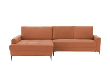 smart Ecksofa Candice links Terracotta Cordstoff