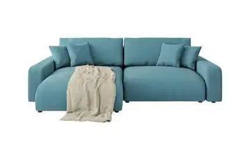 S-STYLE Ecksofa Emma links Türkis