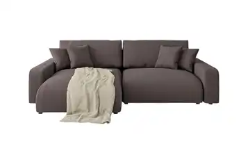 S-STYLE Ecksofa Emma links Dunkelbraun