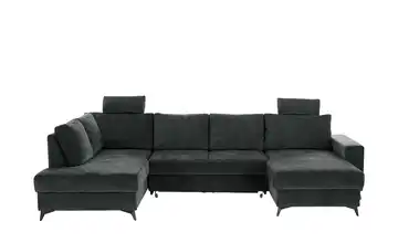 Wohnlandschaft mit Schlaffunktion Salamanca links Anthrazit