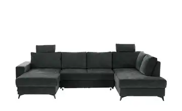 Wohnlandschaft mit Schlaffunktion Salamanca rechts Anthrazit