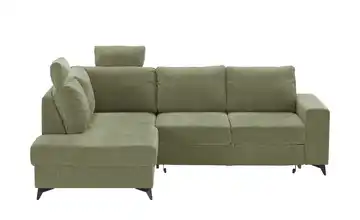 Ecksofa Salamanca links Moosgrün