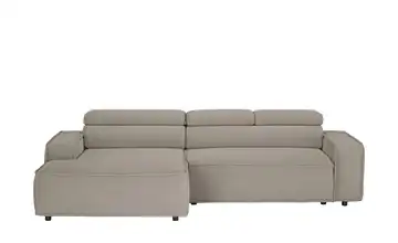 switch Ecksofa Liam Grundfunktion Feincord Schlamm links