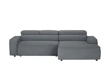 switch Ecksofa Liam Grundfunktion Feincord Stahlgrau rechts