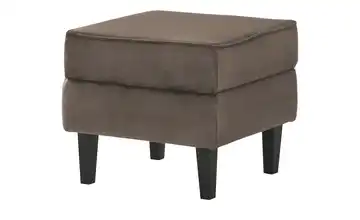 switch Hocker Gerda Mikrofaser in Samt-Optik Braun
