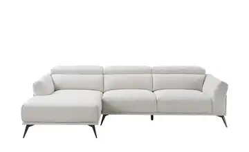 Ecksofa mit Kopfstützenverstellung Wiana Beige links