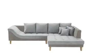 smart Ecksofa Wilma rechts Grau, Schlamm