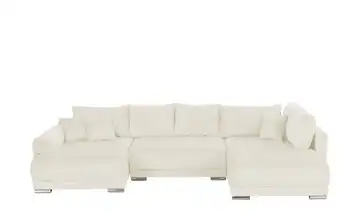 Wohnlandschaft mit Schlaffunktion Lemie Cordstoff Beige links