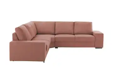 Ecksofa Reneé Webstoff Terracotta