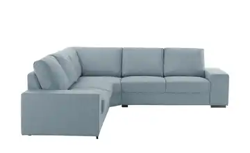 Ecksofa Renée Webstoff Stahlblau