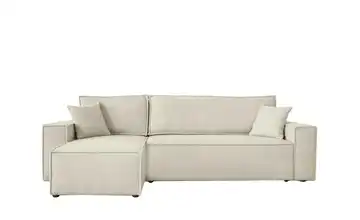 Ecksofa mit Schlaffunktion Carl Webstoff Hellbeige