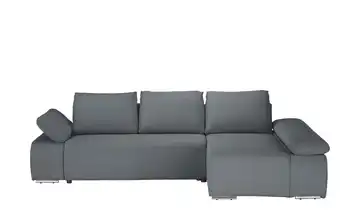 switch Ecksofa Soft Feincord Stahlgrau Erweiterte Funktion rechts