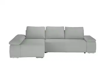 switch Ecksofa Soft Feincord ohne links Grau