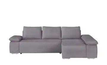 switch Ecksofa Soft Cordstoff grob Grau Erweiterte Funktion rechts