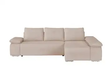 switch Ecksofa Soft Cordstoff grob ohne rechts Beige