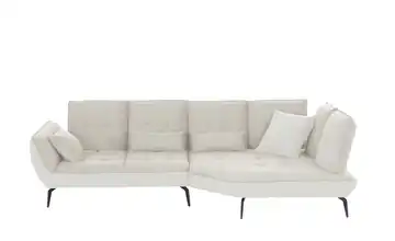 vito Ecksofa mit Sitztiefenverstellung Ticona Creme Grundfunktion rechts