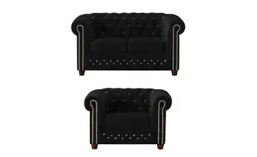 S-STYLE Chesterfield Polstergarnitur 2+1  Cleo Blink