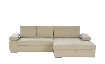smart Ecksofa Ibby Mikrofaser rechts Taupe