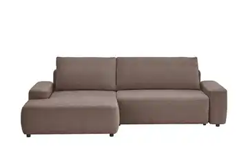 uno Ecksofa mit Schlaffunktion Bouli Dunkelbraun links