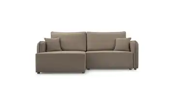 Selsey Ecksofa mit Schlaffunktion Kasssian links Hellbraun