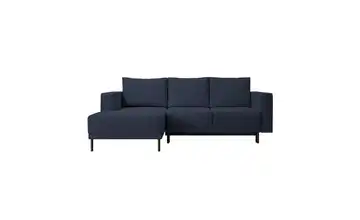 Selsey Ecksofa mit Schlaffunktion Rodario Mini Samt Marineblau links