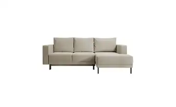 Selsey Ecksofa mit Schlaffunktion Rodario Mini Samt Beige rechts