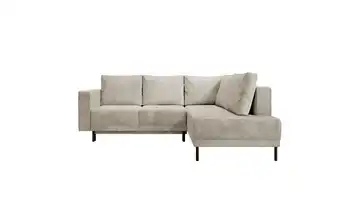 Selsey Ecksofa mit Schlaffunktion Rodario Dunkelbeige rechts Cordstoff