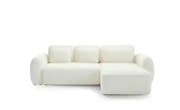 Ecksofa mit Schlaffunktion Falco Weiß