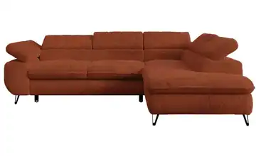 Ecksofa Orange rechts Teddy Orange