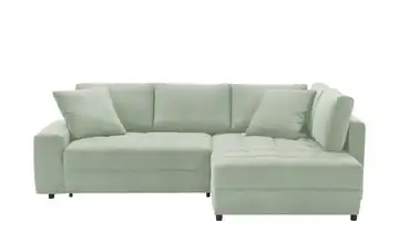 bobb Ecksofa mit pflegeleichtem Bezug Arissa de Luxe Mintgrün rechts Webstoff