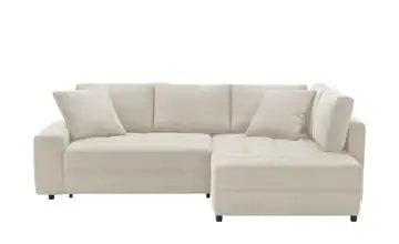 bobb Ecksofa mit pflegeleichtem Bezug Arissa de Luxe Creme rechts Webstoff