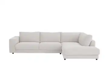 Jette Home Ecksofa Cord Sila Silbergrau Feincord rechts