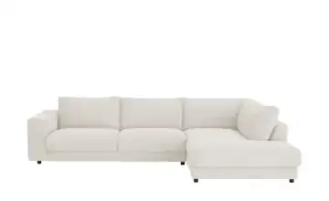 Jette Home Ecksofa Cord Sila Weiß Feincord rechts