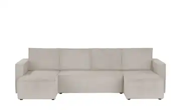 Wohnlandschaft mit Schlaffuntion Cleo Beige