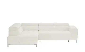 Ecksofa mit verstellbaren Kopfstützen Arte Beige Cordstoff links