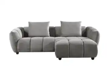 Sofa inklusive Hocker Olia Dunkelgrau