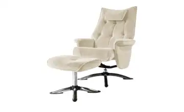 Relaxsessel grau - Stoff Betsy Beige Mikrofaser