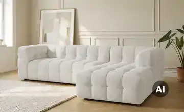 Ecksofa in moderner Bubble-Optik Vibana