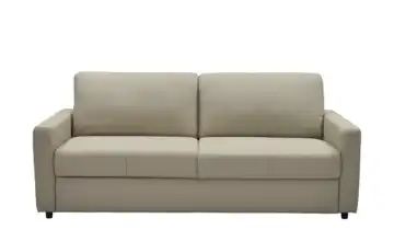 uno Schlafsofa Ester Schlafsofa 140 Beige Leder, Mikrofaser in Leder-Optik