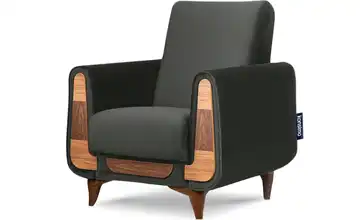 KONSIMO Sessel Gustavo Anthrazit Velours