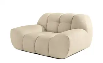 KONSIMO Sessel in Bubble Optik Vena Hellbeige