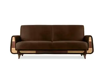 KONSIMO Einzelsofa Gustavo II Dunkelbraun