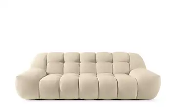 KONSIMO Einzelsofa in Bubble Optik Vena Hellbeige
