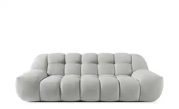KONSIMO Einzelsofa in Bubble Optik Vena Hellgrau