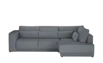 switch Ecksofa Tirana Feincord rechts Stahlgrau