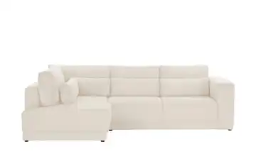 switch Ecksofa Tirana Cordstoff links Wollweiß