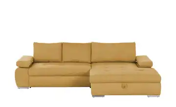 smart Ecksofa Ibby Cordstoff rechts Curry