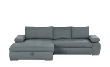 smart Ecksofa Ibby Cordstoff links Anthrazit