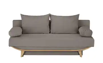 smart Schlafsofa Odesso Cordstoff Braun